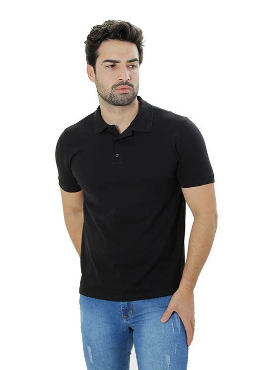 Polo piquet pima com elastano lisa