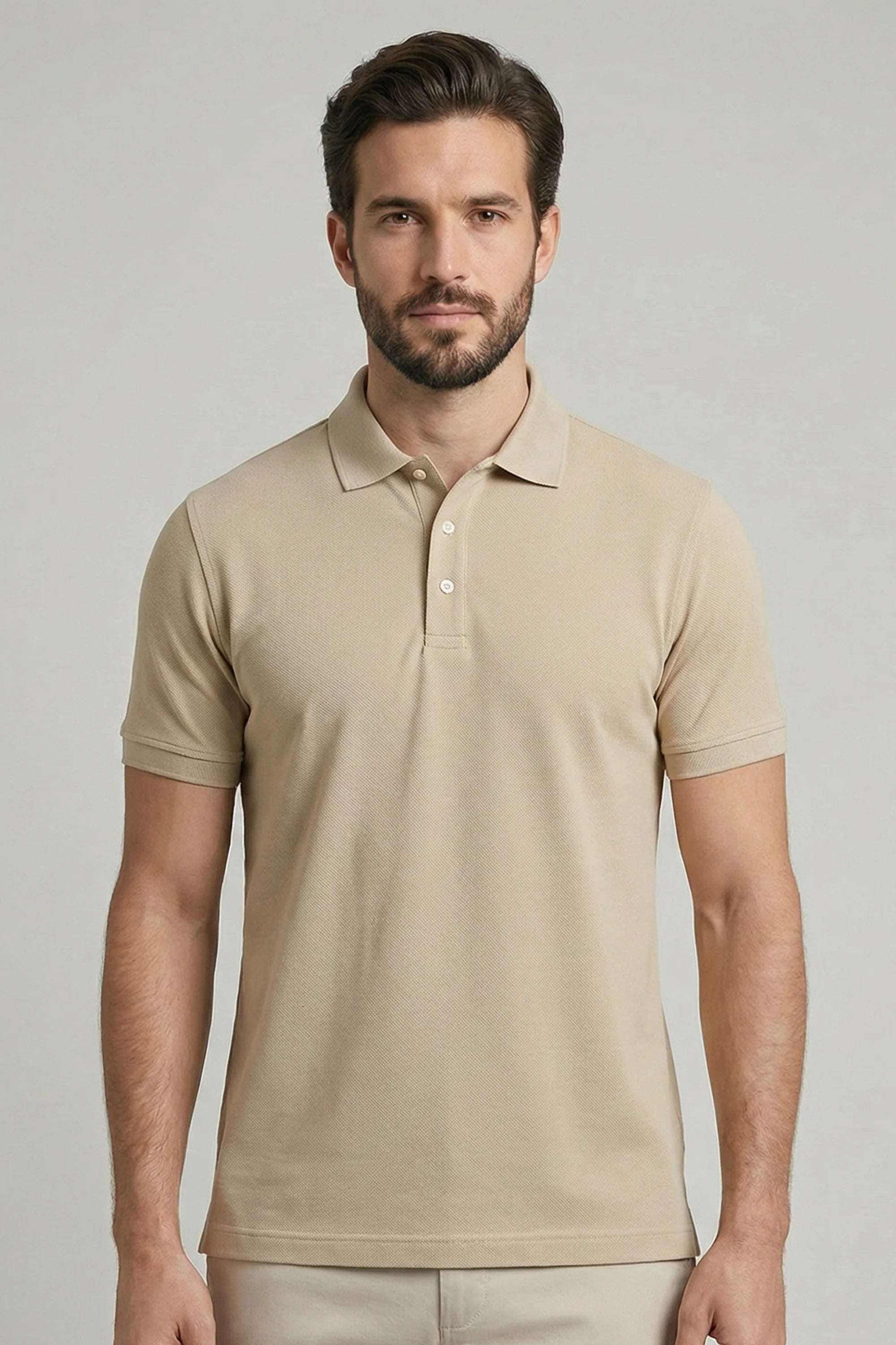 Polo piquet pima com elastano lisa