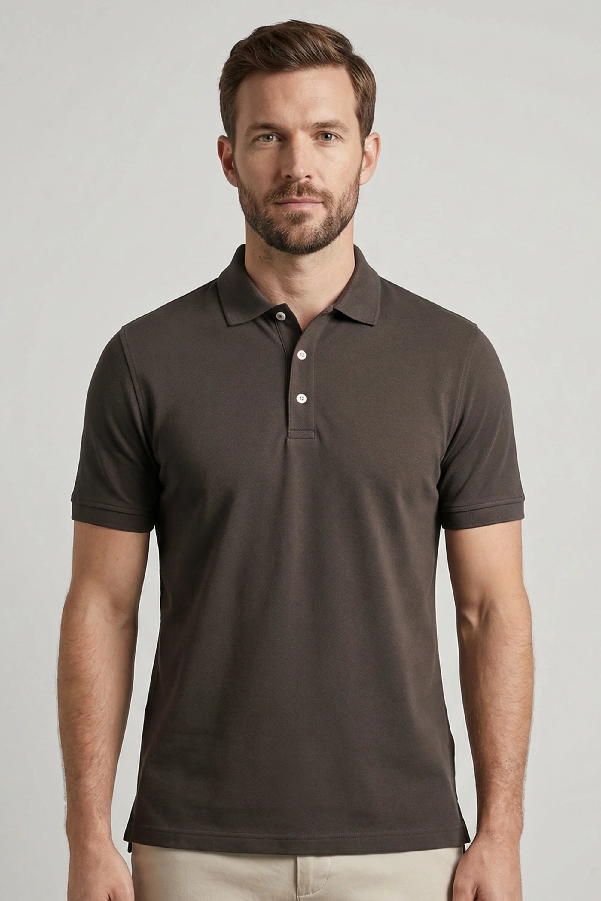 Polo piquet pima com elastano lisa